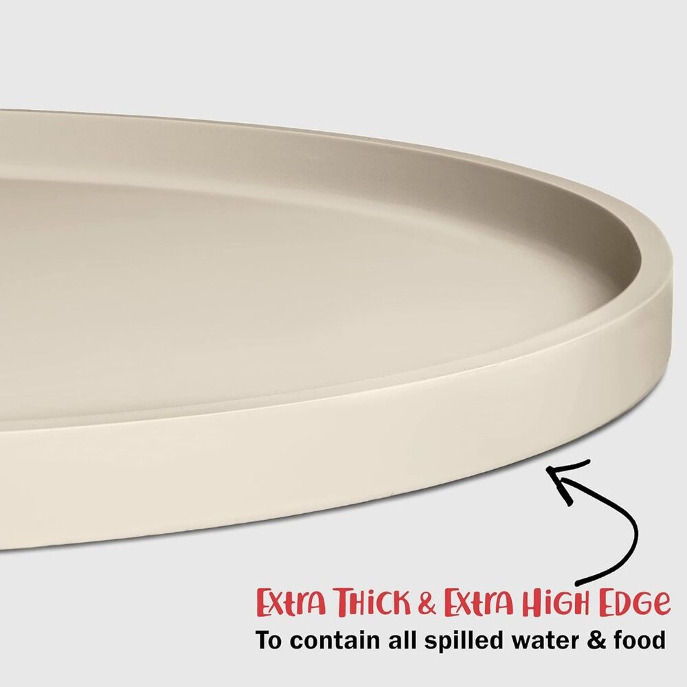 Dog Food Mat - Waterproof Dog Bowl Mat, Silicone Pet Mat for Food and Water Bowl - Picture 5 of 9